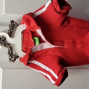 Red puppy sweatsuit